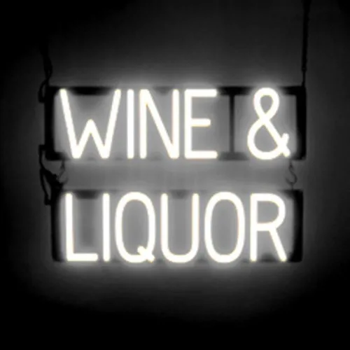 Miniatura 19 de SpellBrite Letrero de vino Letrero relacionado con el vino con aspecto de neón, fuente de luz LED roja 15.8 x 6.3 pulgadas Rojo