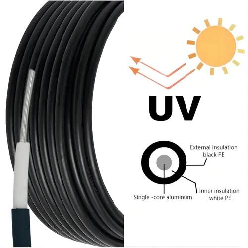 Miniatura 3 de Calibre 12-1/2 82 pies cerca eléctrica de alambre doble aislado subterráneo,Valla eléctrica doble aislamiento subterráneo cable duro,Cable de núcleo