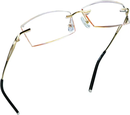 Miniatura 15 de LifeArt Gafas de lectura con bloqueo de luz azul, anti rayos azules, reducen la fatiga ocular, marco sin montura con diamante elegante