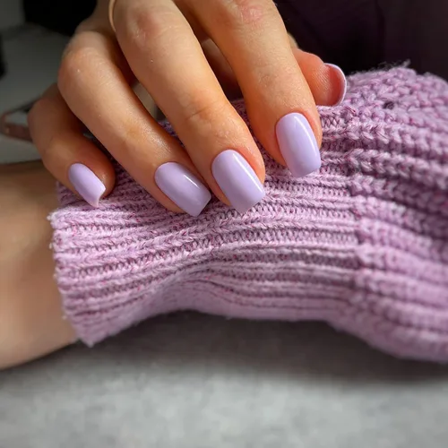 Miniatura 13 de KQueenest Uñas Postizas de Presión Azul Real Cortas Medianas Cuadradas con Pegamento, Juego de Uñas Falsas Sólidas Oscuras Cortas Ataúd Acrílicas