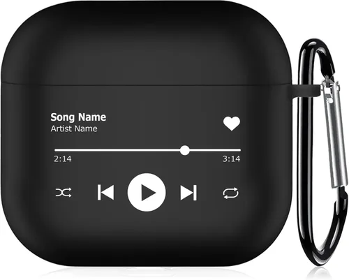 Miniatura 29 de Funda transparente para AirPods de 2ª generación de 1ª generación, diseño de gatito kawaii para mujeres, hombres y niños, funda de carga de TPU