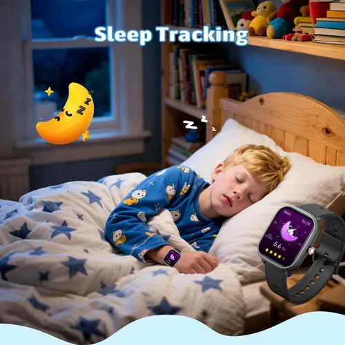 Miniatura 6 de Reloj inteligente para niños y niñas sin necesidad de APP/teléfono, reloj deportivo para niños de 1.8" IP68 resistente al agua, podómetro, monitor