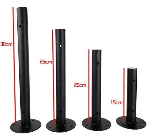 Miniatura 3 de Soporte de tubo de hierro flotante oculto, soporte de estante de tubo redondo de pared, soportes para estanterías de bricolaje, resistencia de 88