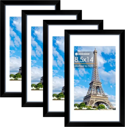 Miniatura 48 de NEXCOVER Portarretratos de 8.5 x 11 pulgadas, color negro, 10 unidades, marcos de fotos de 8.5 x 11 pulgadas con plexiglás HD inastillable, marcos