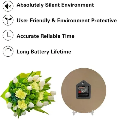 Miniatura 4 de Reloj de pared cristiano Way Maker Reloj milagroso para trabajador con cita religiosa, reloj de madera cristiano inspirador con frase inspiradora