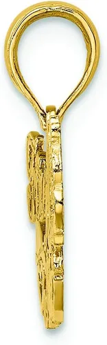 Miniatura 2 de FJC Finejewelers Charm de mamá de bombero de oro amarillo de 14 k, Metal, no conocido