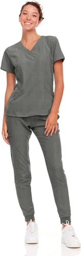 Miniatura 79 de Natural Uniforms Conjunto de ropa quirúrgica elástica para mujer con tallas regulares y pequeñas