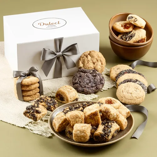Miniatura 9 de Dulcet Gift Baskets Gourmet Gift Basket, Elegant White Deluxe Gift Box for Fathers Day Gift for Dad, Husband Grandfather, Men or Family Gifting
