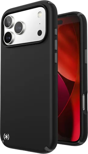 Miniatura 2 de Speck PRESIDIO2 PRO - Funda para iPhone 17, compatible con MagSafe, funda protectora delgada, color negro/gris pizarra/blanco