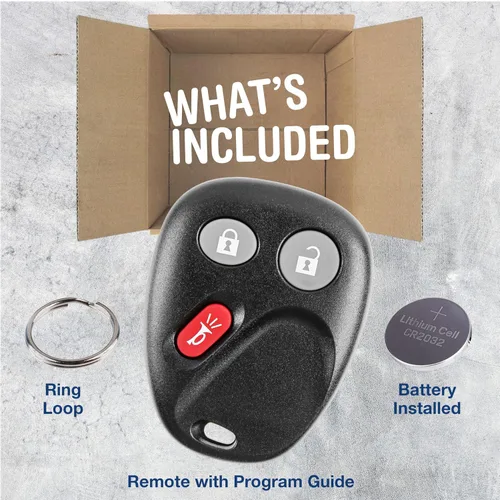 Miniatura 2 de Llavero control remoto de acceso sin llave de reemplazo con 3 botones de Keylessoption , Negro