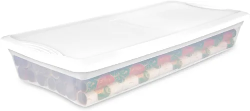 Miniatura 18 de Sterilite Paquete de 8 contenedores apilables con tapa, diseño de plástico transparente, 90 cuartos de galón