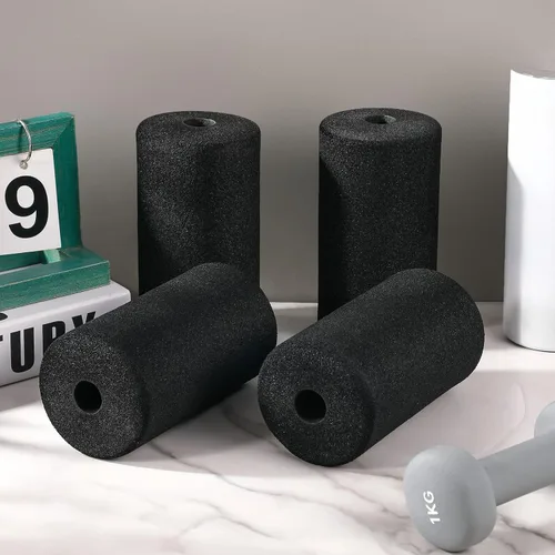 Miniatura 6 de Deekin 4 rodillos de espuma para pies, cubierta de tubo amortiguador para máquina de ejercicio, equipo de gimnasio en casa, almohadillas de repuesto