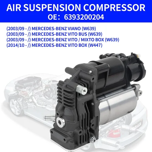 Miniatura 7 de Reemplazo de la bomba del compresor de la suspensión del aire para el OEM 6393200204 de Mercedes-Benz Viano/Vito W639 V639 V639