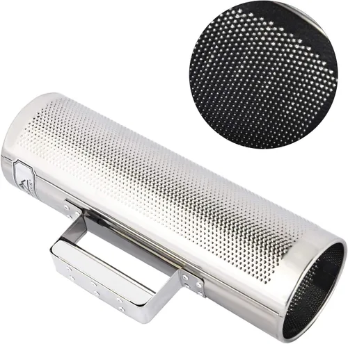 Miniatura 3 de EASTROCK Acero inoxidable Guiro Shaker 12" 4" Instrumento de percusión con raspador, acompañamiento de banda profesional Martillo de arena Guiro