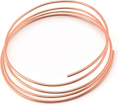 Aicosineg 0.12"x0.02"x6.56Ft (ODxTxL) Tubería de refrigeración de latón Tubo de metal suave para refrigerador congelador aire acondicionado equipo