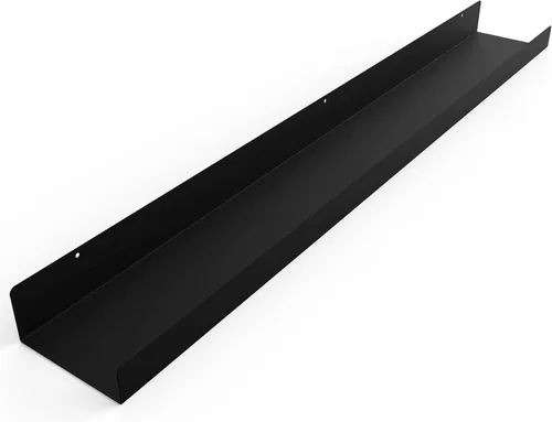 Miniatura 20 de Estante de pared de metal flotante hecho en Estados Unidos, repisa para fotos, acero fabricado en Estados Unidos, estante industrial resistente
