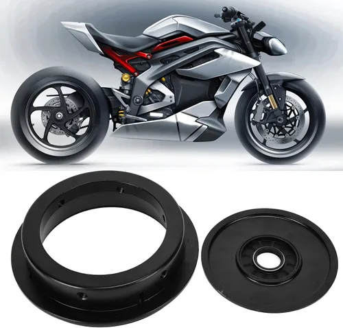 Miniatura 4 de Brida de freno de tambor trasero de motocicleta Brida de freno de tambor trasero de motocicleta de aleación de aluminio negro para YBR CG GN GS