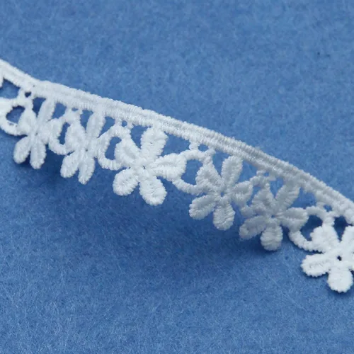 Miniatura 10 de Cinta de encaje bordada con patrón de corazón de 0.5 in, borde de ganchillo para manualidades de costura, decoración del hogar, accesorios de ropa