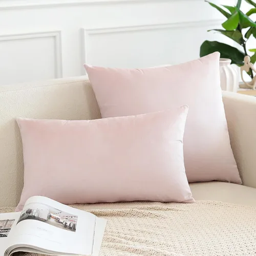 Miniatura 5 de OTOSTAR Fundas de almohada decorativas de terciopelo suave, fundas de cojín cuadradas sólidas, decoración del hogar, fundas de almohada para sofá