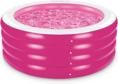 Piscina inflable, piscina familiar redonda grande y profunda de 70"x30" con asas, piscina inflable para fiestas acuáticas de verano, al aire libre,