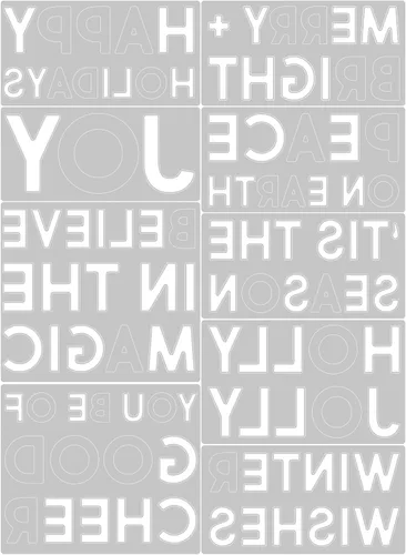 Miniatura 2 de Sizzix Juego de troqueles Thinlits 9PK Bold Text Christmas por Tim Holtz 666062 Capítulo 4 2022