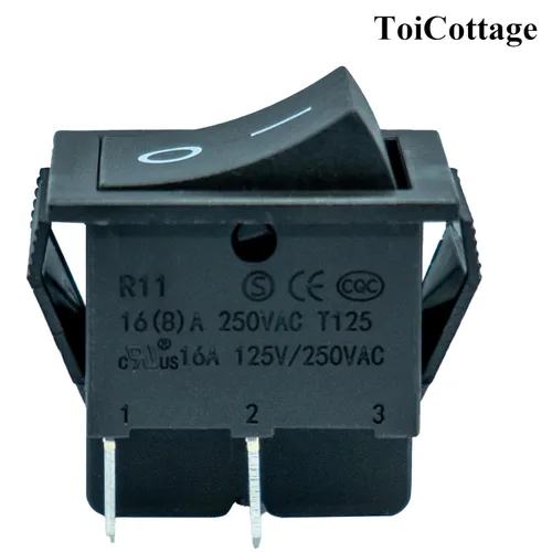 Miniatura 2 de 2 piezas de interruptor de luz de 2 pines botón de arranque para montar en juguetes, piezas de repuesto de coche, vehículos de juguete y accesorios