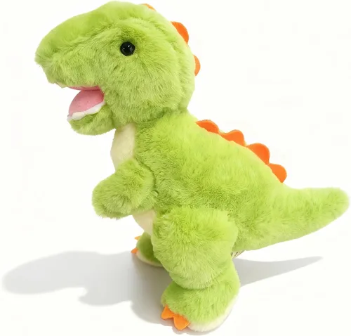 Miniatura 3 de Lindos animales de peluche de dinosaurio, juguetes de peluche de tiranosaurio de 9.8 pulgadas, peluches de dinosaurio, bonitos regalos de cumpleaños