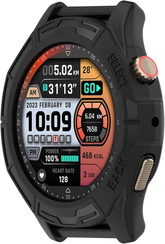 Miniatura 6 de Funda compatible con Amazfit Cheetah/Cheetah Pro Smartwatch Funda protectora de TPU suave (negro, negro)