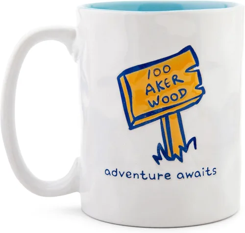 Miniatura 2 de Winnie The Pooh - Taza de cerámica de Disney Adventure Awaits Pottery, taza de café para expreso, cacao, té, capacidad para 16 onzas