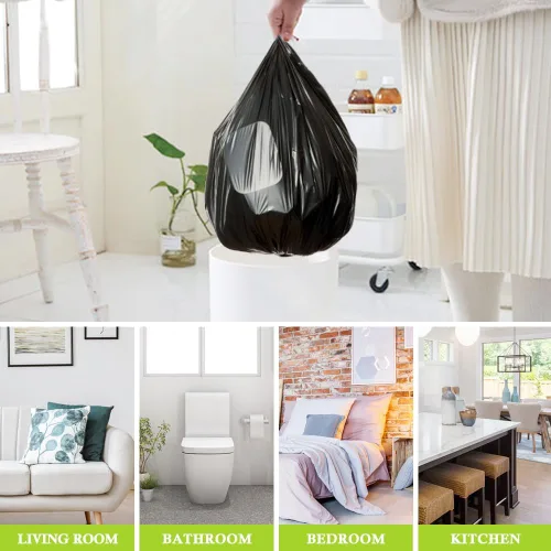 Miniatura 6 de 6 Gallon (fit 5.5-6 Gal) Small Strong Trash Bags by RayPard, 72 Counts Garbage Bags 25 Liter Waste Bin Liners for Home Office Kitchen Bathroom