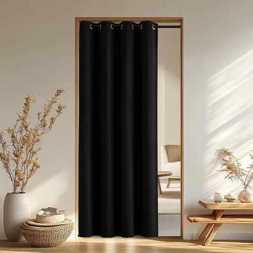 Miniatura 98 de IGEMAEVE Cortinas 100% opacas de 108 pulgadas de largo para dormitorio, juego de 2 paneles de cortinas opacas con bolsillo para barra y pestaña