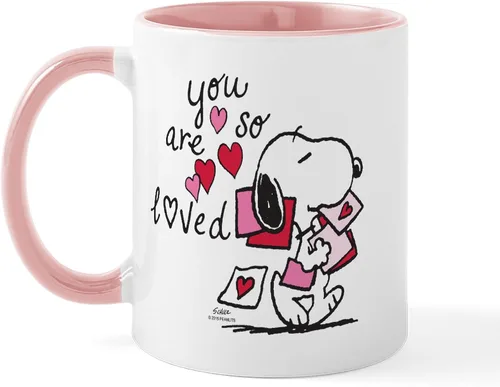 Miniatura 33 de CafePress Snoopy On Heart Mugs 11 oz (325 ml) Ceramic Coffee Mug