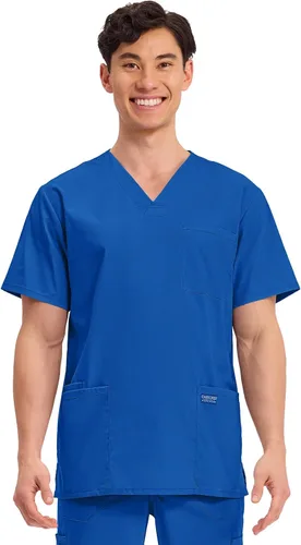 Miniatura 52 de Cherokee WW Professionals WW695 - Camisa de uniforme sanitario para hombre, con cuello en V