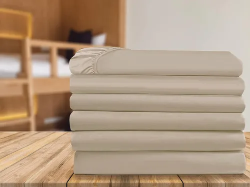 Miniatura 7 de Elegant Comfort Paquete de 6 sábanas bajeras bajeras de 1500 hilos, calidad prémium hotelera, bolsillo profundo, sin arrugas, resistentes a