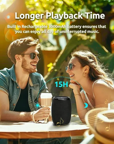 Miniatura 4 de Altavoz Bluetooth, altavoz inalámbrico portátil con potente sonido estéreo fuerte, BT5.3, IPX5 impermeable, emparejamiento TWS, para fiestas en casa