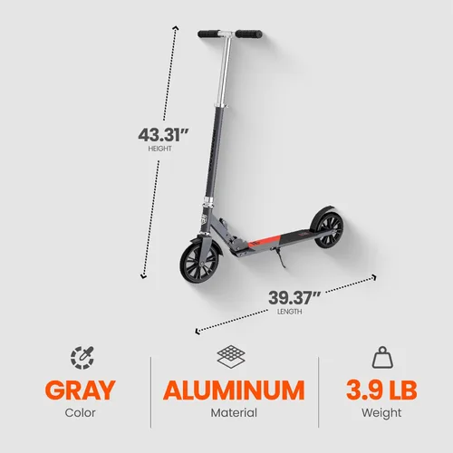 Miniatura 3 de Mongoose Trace Kick Scooter para jóvenes, adultos, niños y niñas, de liberación rápida, ligero y fácil de plegar, agarres estilo bicicleta, soporta