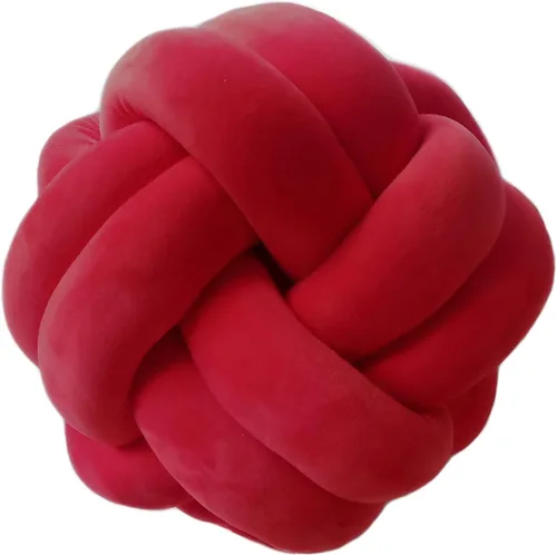 Miniatura 8 de Cyprinus Carpio Elastic Vevet - Almohada de 2 hebras hecha a mano con nudo, cojín de suelo, decoración de bola para el hogar, 10.6 pulgadas (blanco)