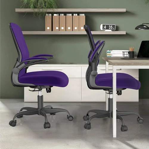 Miniatura 7 de Silla de oficina Mimoglad, silla de escritorio ergonómica con soporte lumbar ajustable, silla de computadora de malla de respaldo alto