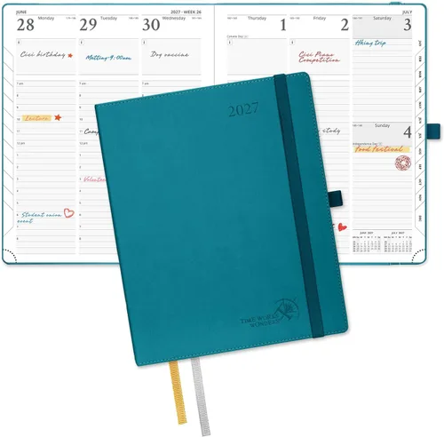 Miniatura 64 de POPRUN Agenda de bolsillo 2026-2027, tamaño del bolso, 4 x 6.25 pulgadas, calendario de bolsillo (julio de 2026 a junio de 2027) para bolso