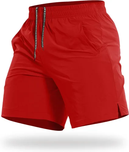 Miniatura 16 de CANGHPGIN Pantalones cortos deportivos de entrenamiento para hombre de 7 pulgadas / 5 pulgadas, de secado rápido, pantalones cortos de correr