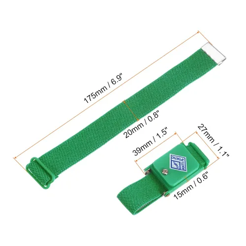 Miniatura 2 de MECCANIXITY Correa de muñeca antiestática, pulsera antiestática ESD ajustable inalámbrica con pulsera de repuesto para reparación de electrónica