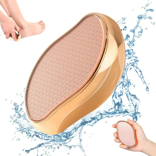 Miniatura 10 de BEZOX Lima de Pies de Cristal Removedor de Callos, Raspador de Pies de Pedicura para Callos, Pieles Gruesas y Duras, Raspador de Pies Portátil