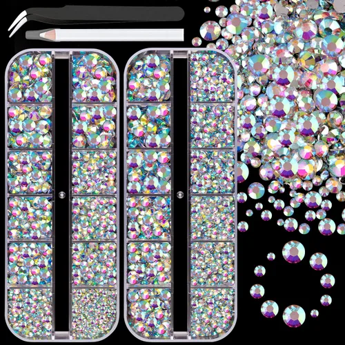 Miniatura 41 de 30000 diamantes de imitación de resina para deslumbrar con pegamento de joyería B7000, gemas de imitación doradas para manualidades, ropa, vasos