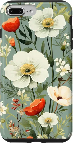 Miniatura 12 de Sage Green Flower Wildflower Pattern Floral Case for iPhone 17