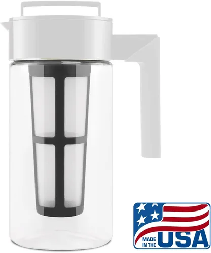 Miniatura 2 de Takeya Cafetera de café frío Tritan - Jarra hermética con tapa sin fugas - Cafetera de café frío sin BPA con mango de silicona - Jarra apta