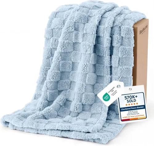 Miniatura 13 de Bedsure GentleSoft - Manta verde salvia para sofá, manta de forro polar a cuadros, regalos de Navidad para mujeres, hombres y niñas, bonita manta