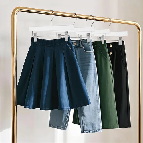 Miniatura 6 de Quality Hangers Perchas de madera para pantalones, paquete de 20 ganchos giratorios para ropa, falda de madera de loto, pantalones, pantalones Blanco