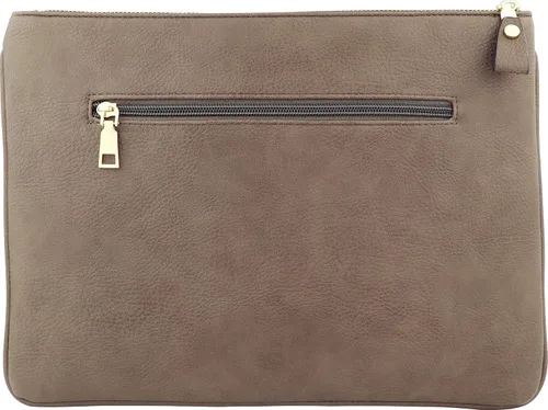 Miniatura 3 de B BRENTANO Bolsa de embrague vegana en relieve de gran