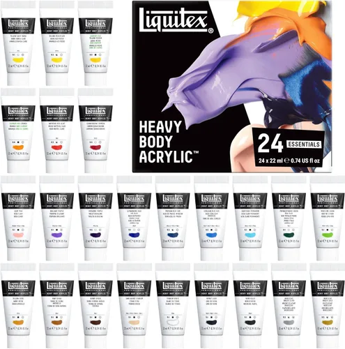 Miniatura 9 de Liquitex Professional Heavy Body - Pintura acrílica, 6 x 59 ml (2.0 fl oz), juego de colores fluorescentes