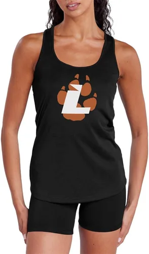 Miniatura 9 de Camiseta deportiva sin mangas oficial de NCAA Collegiate para mujer, con espalda cruzada, colección con logotipo primario